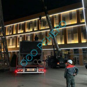 Кран и монтаж чиллеров